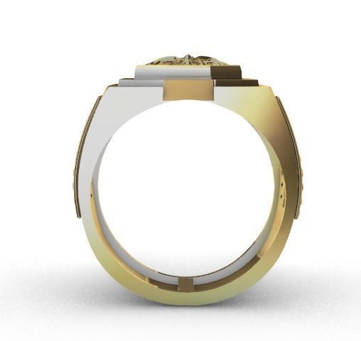 Anillo para caballero-hombre -v- 3D print model_2