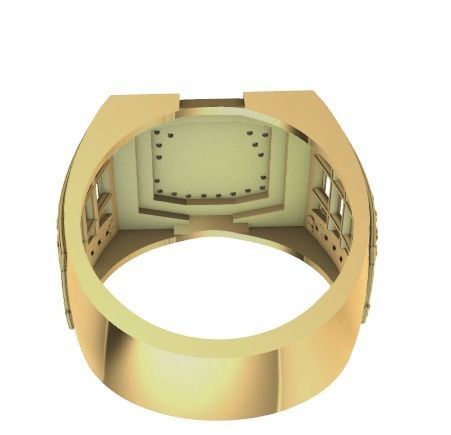 Anillo para caballero-hombre -v- 3D print model_3