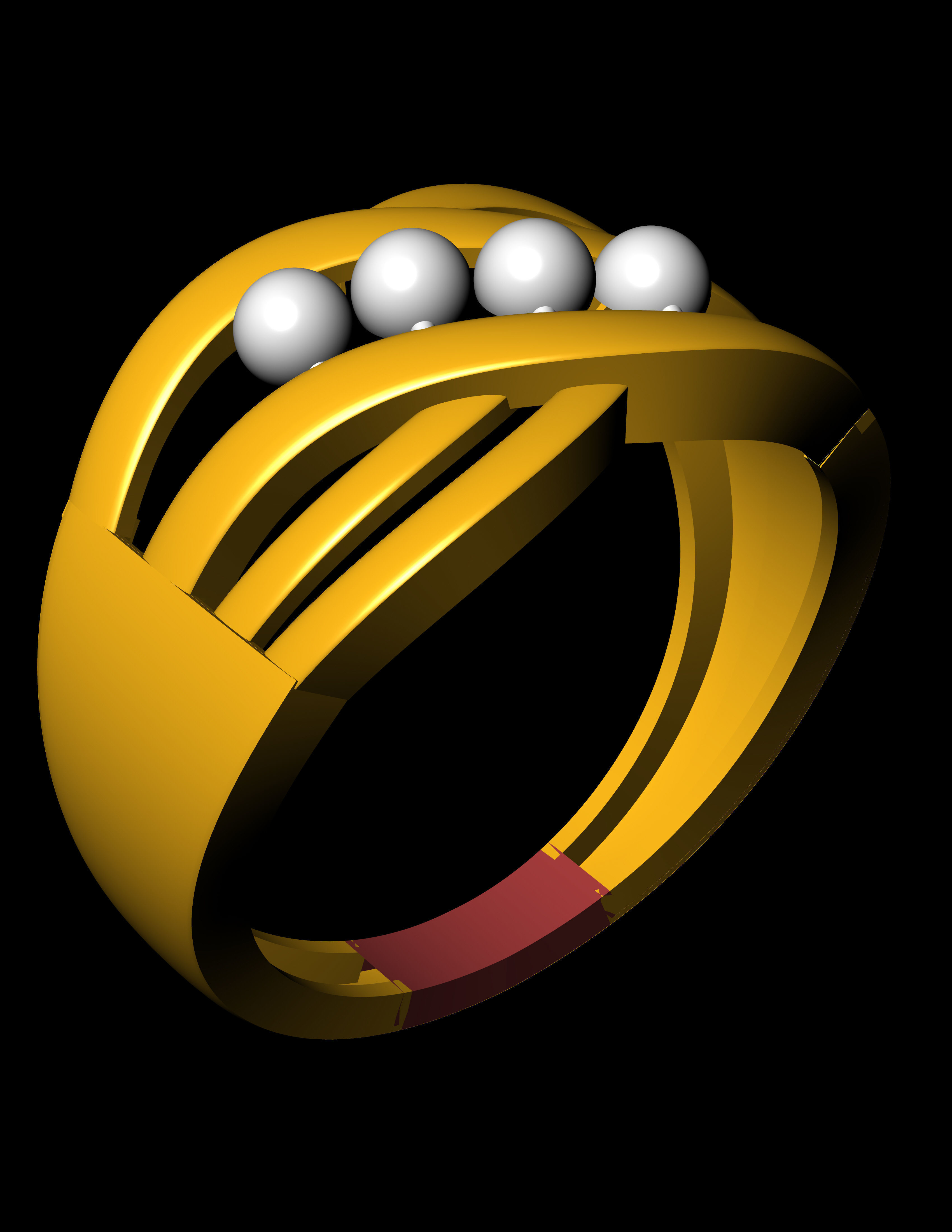 Ring For Women 3D print model 3D print model_3