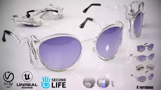 Glasses Viper Silver