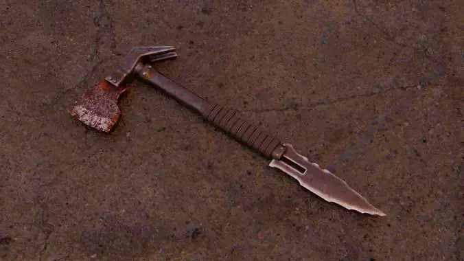 Zombie Weapon - Game-Ready Free Low-Poly 3D Model