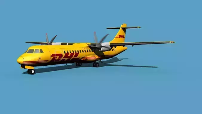 ATR ATR-72-600 DHL Cargo 3D model