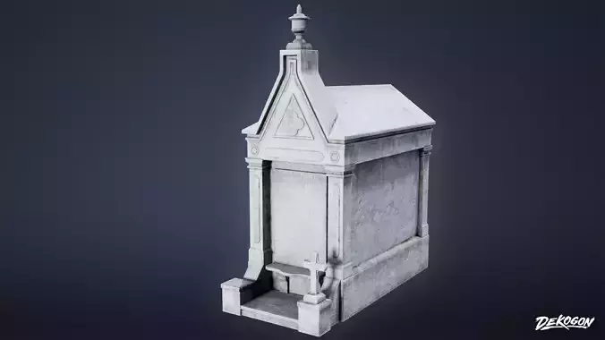 CEMETERY - Mausoleum 04 - LOW POLY