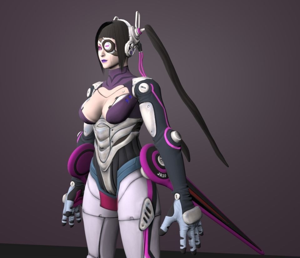 mecha juri 3D model_2