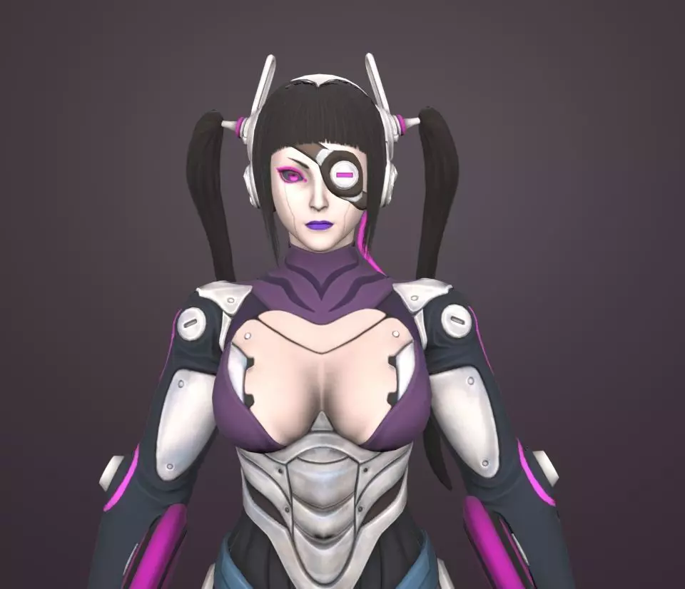 mecha juri 3D model_0