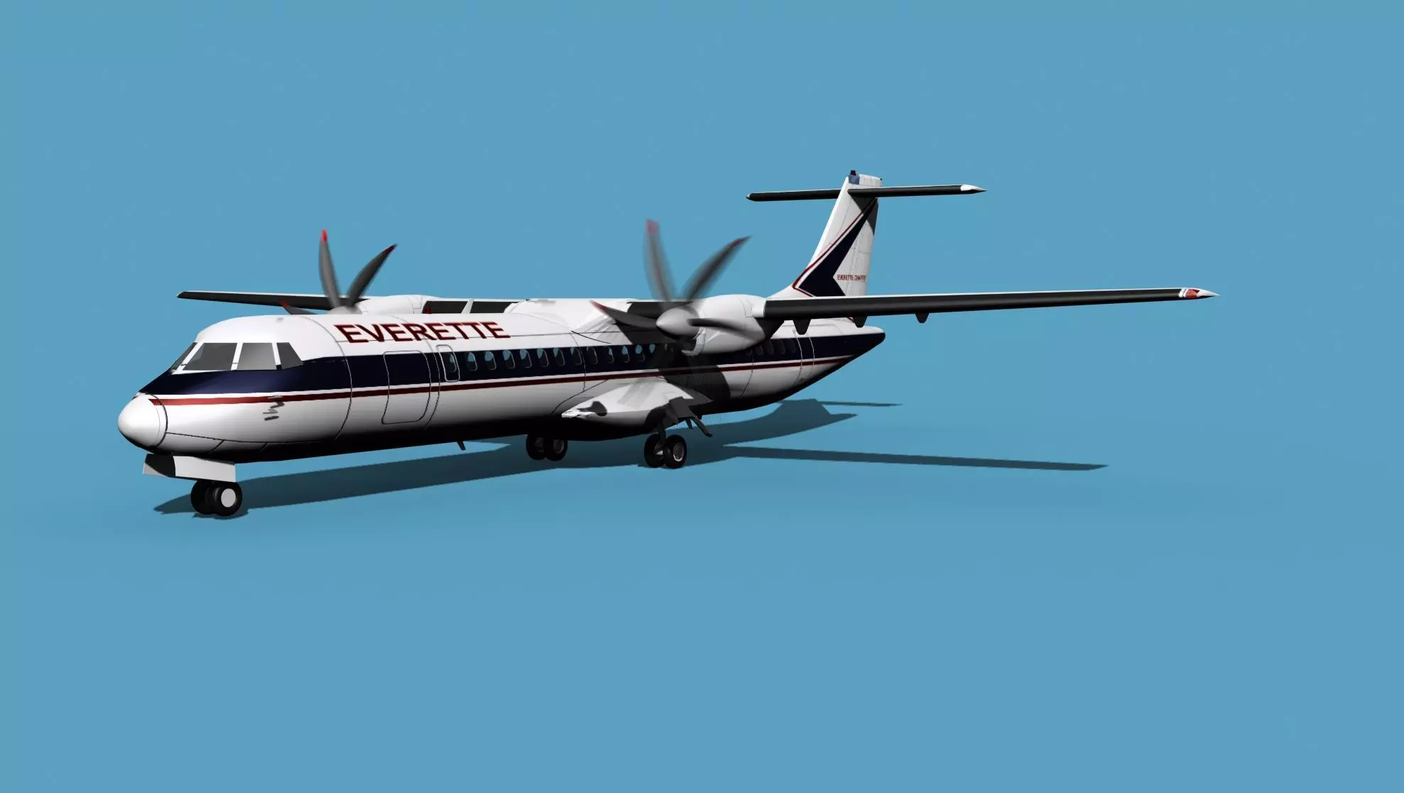 ATR ATR-72-600 Everette Charter 3D model