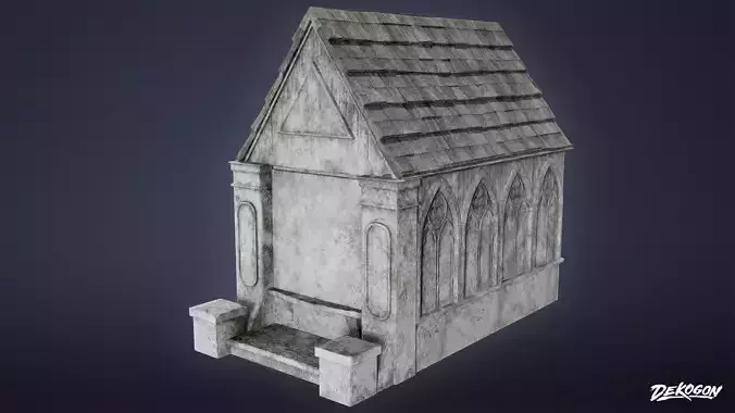 CEMETERY - Mausoleum 07 - LOW POLY