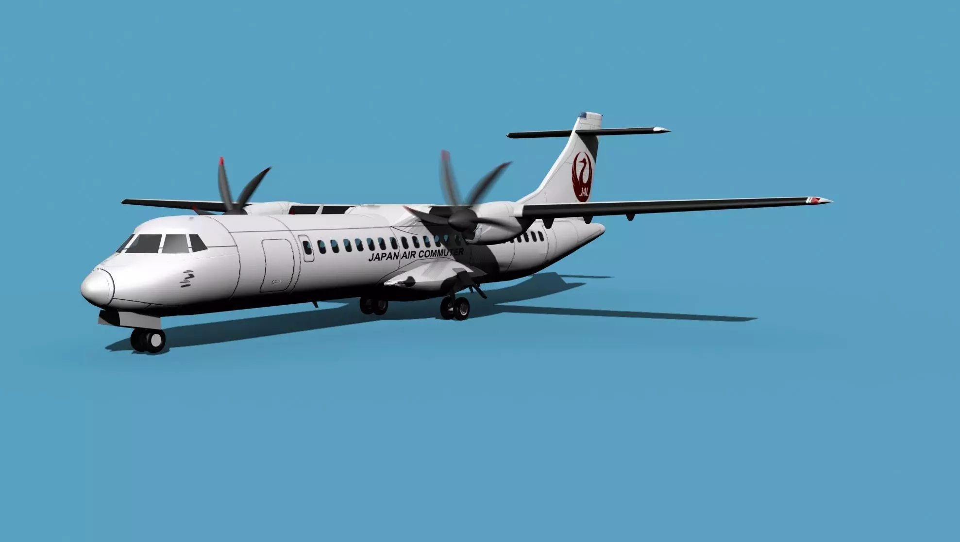 ATR ATR-72-600 Japan Air Commuter 3D model