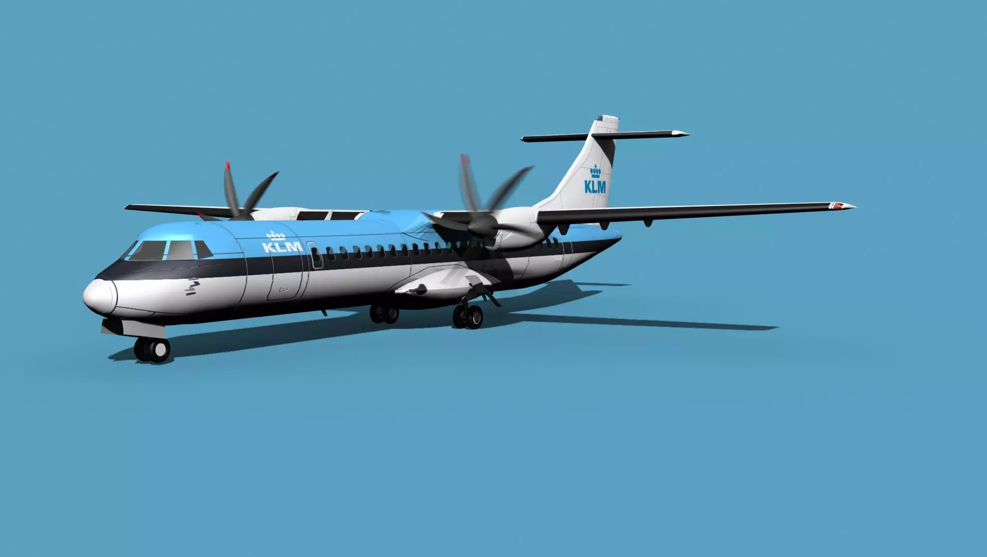 ATR ATR-72-600 KLM 3D model
