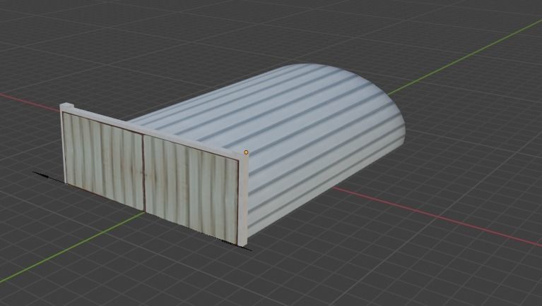 Aircraft Hanger V4 Low Poly with Animation Free low-poly 3D model_10