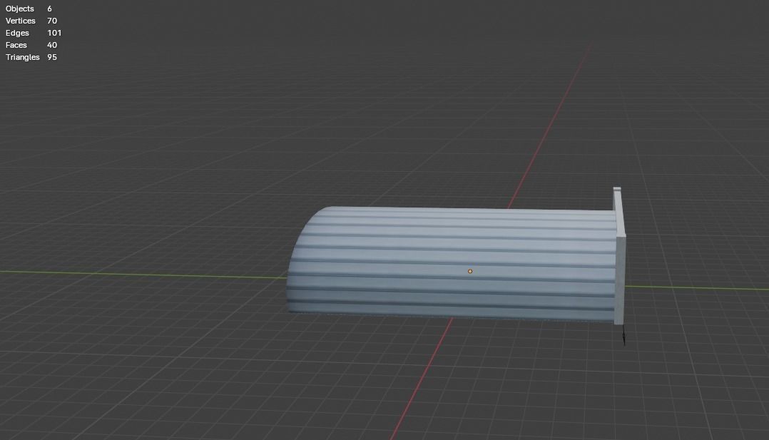 Aircraft Hanger V4 Low Poly with Animation Free low-poly 3D model_4