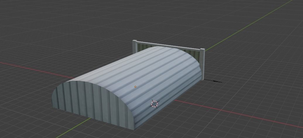 Aircraft Hanger V4 Low Poly with Animation Free low-poly 3D model_5