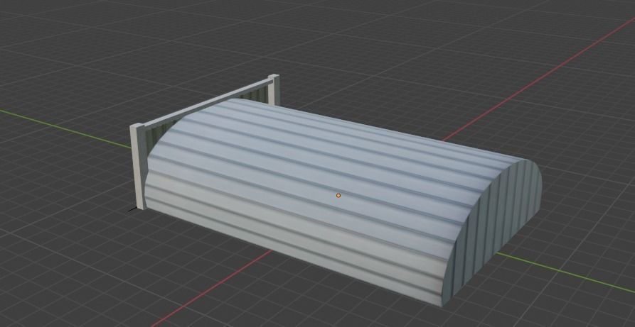 Aircraft Hanger V4 Low Poly with Animation Free low-poly 3D model_8