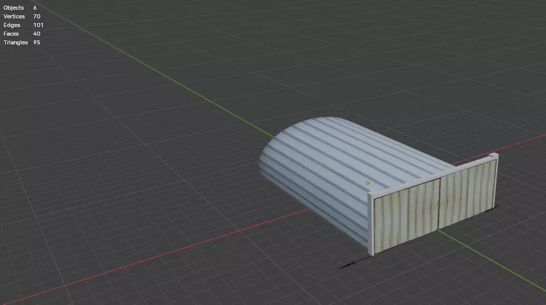 Aircraft Hanger V4 Low Poly with Animation Free low-poly 3D model_0