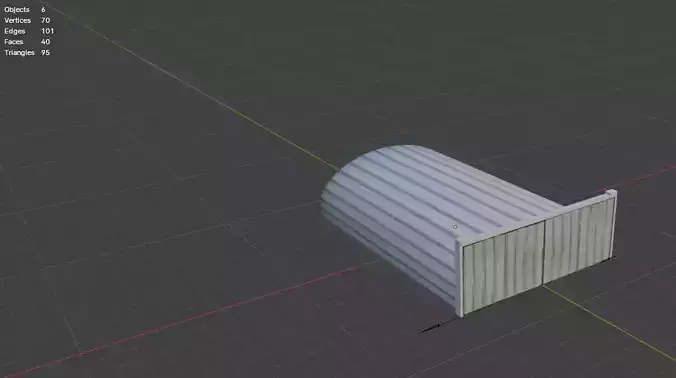 Aircraft Hanger V4 Low Poly with Animation