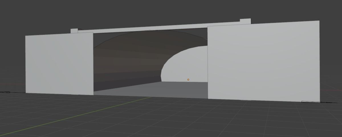 Aircraft Hanger V4 Low Poly with Animation Free low-poly 3D model_18