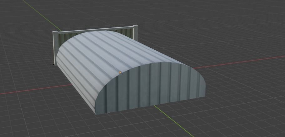 Aircraft Hanger V4 Low Poly with Animation Free low-poly 3D model_7