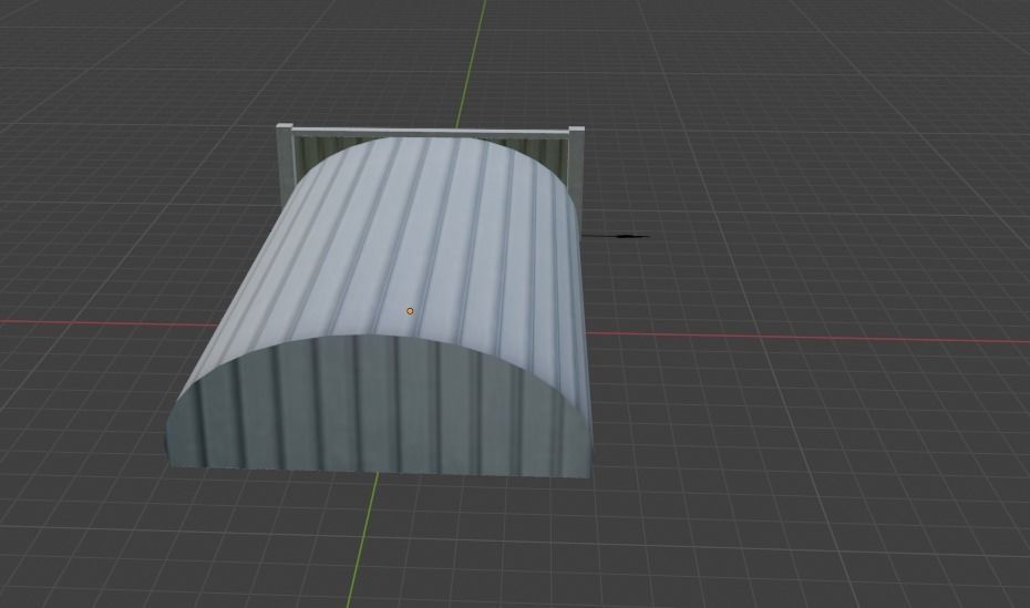 Aircraft Hanger V4 Low Poly with Animation Free low-poly 3D model_6