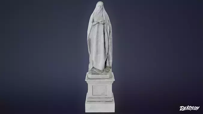 CEMETERY - STATUE 10 - LOW POLY