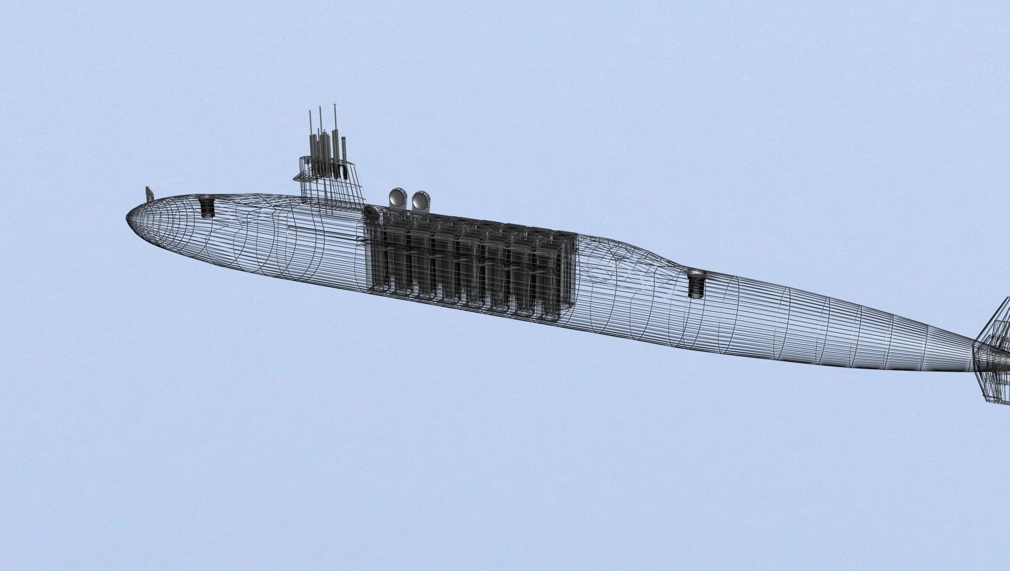 Ben Franklin Class USS Benjamin Franklin SSBN-640 3D model_15