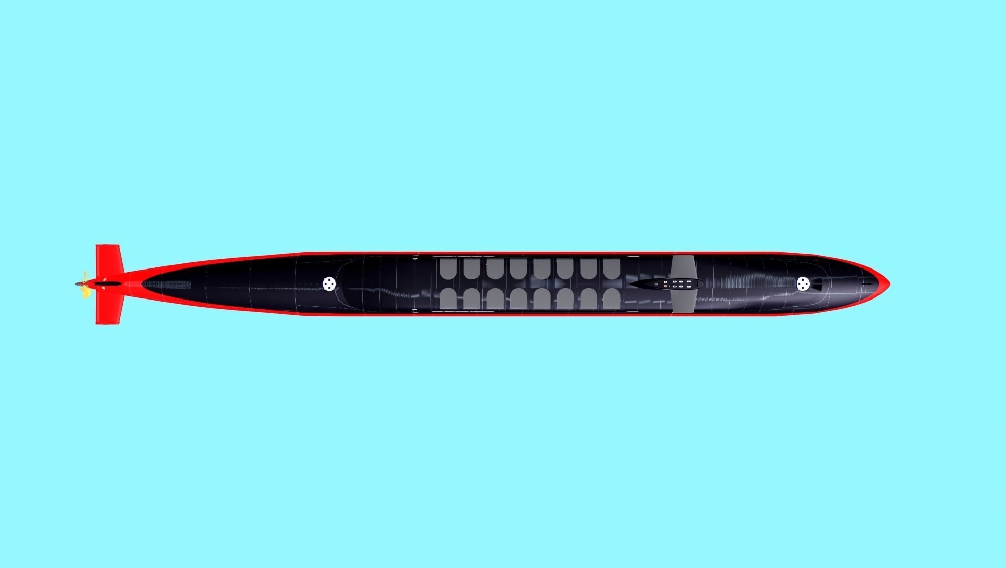 Ben Franklin Class USS George C Marshall SSBN-654 3D model_26