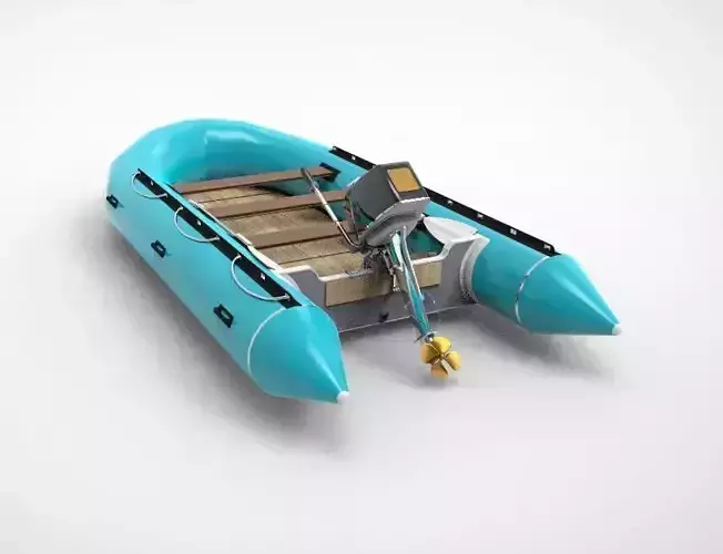 River rubber boat  3D model