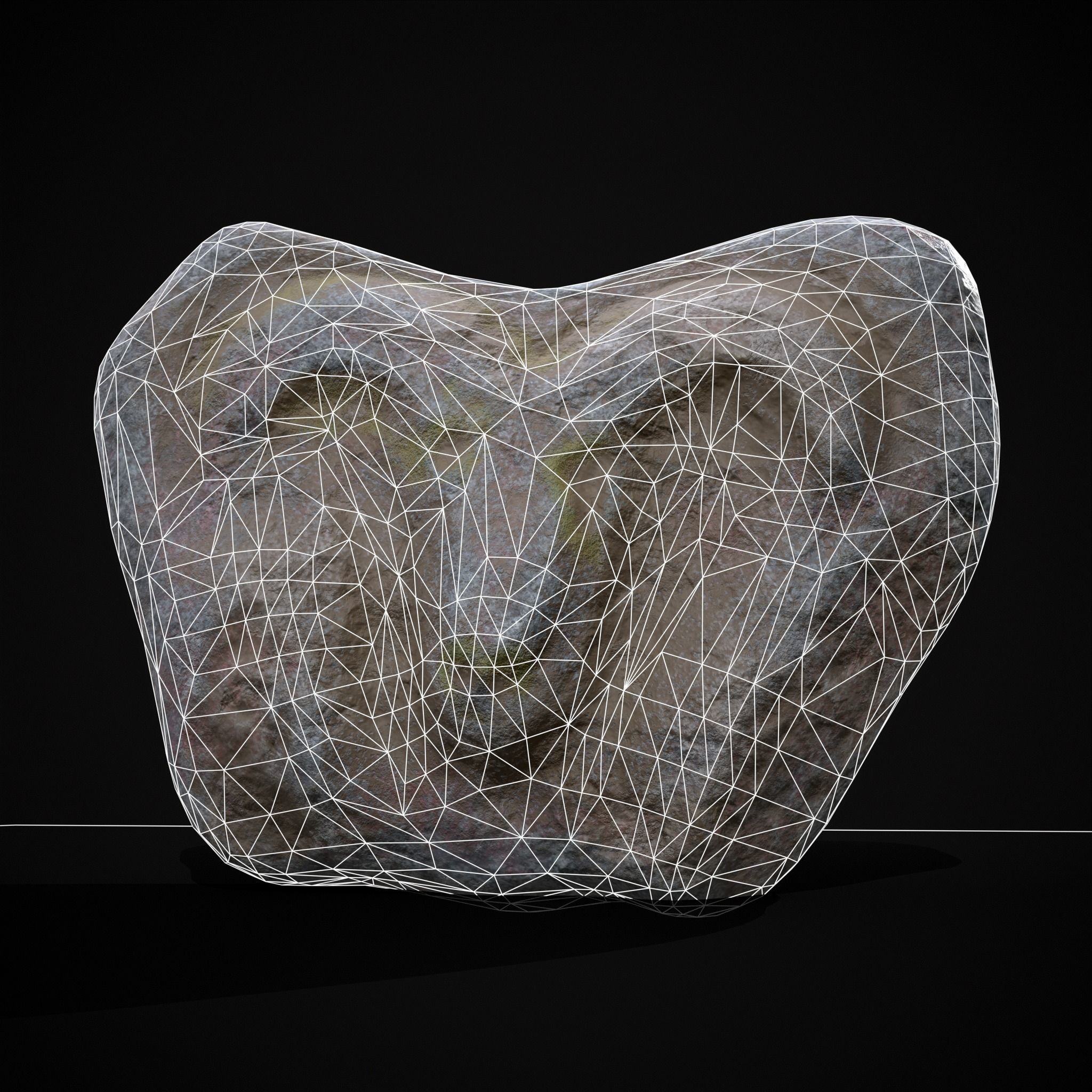 Medieval Animal Sculpture Low-poly 3D model_22