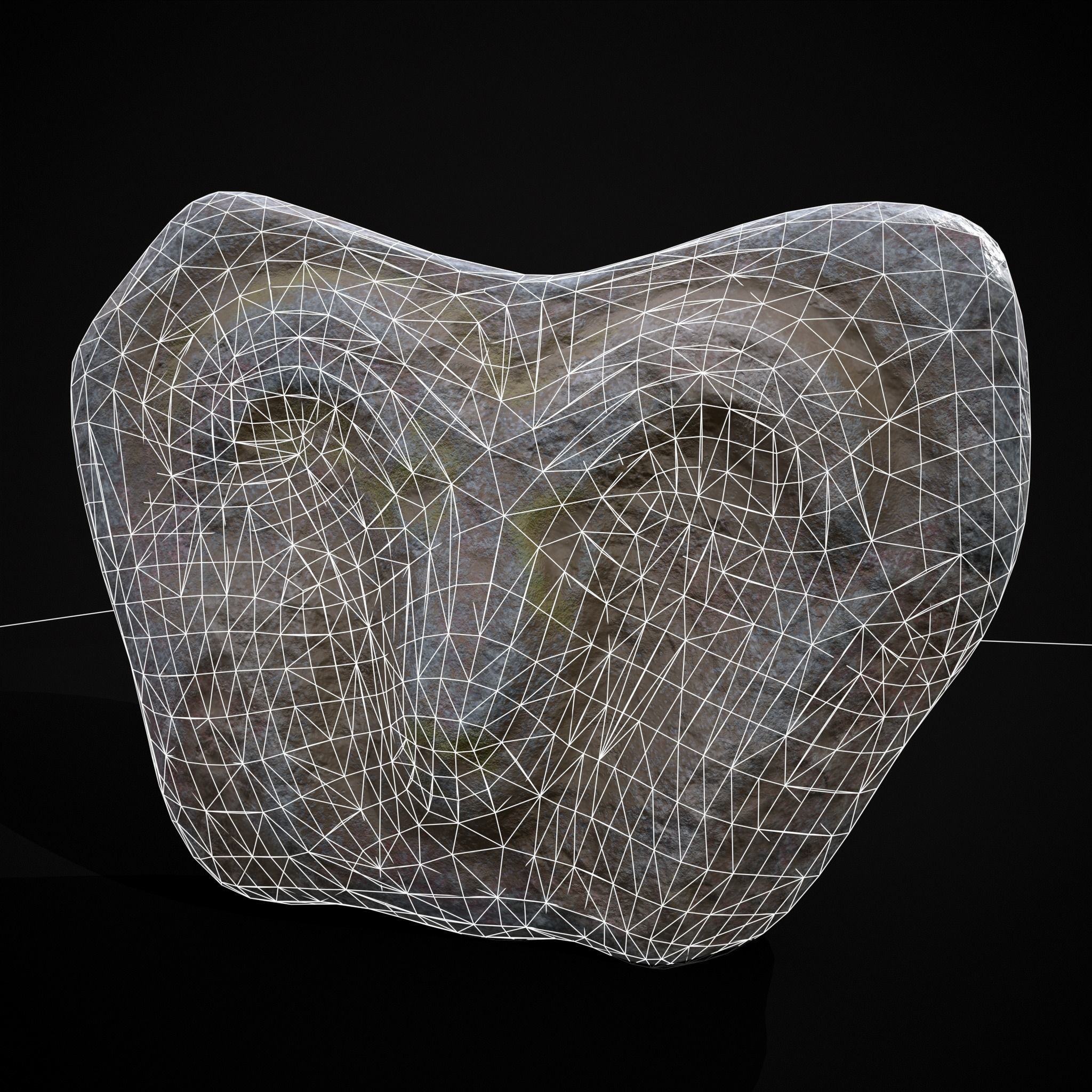 Medieval Animal Sculpture Low-poly 3D model_2