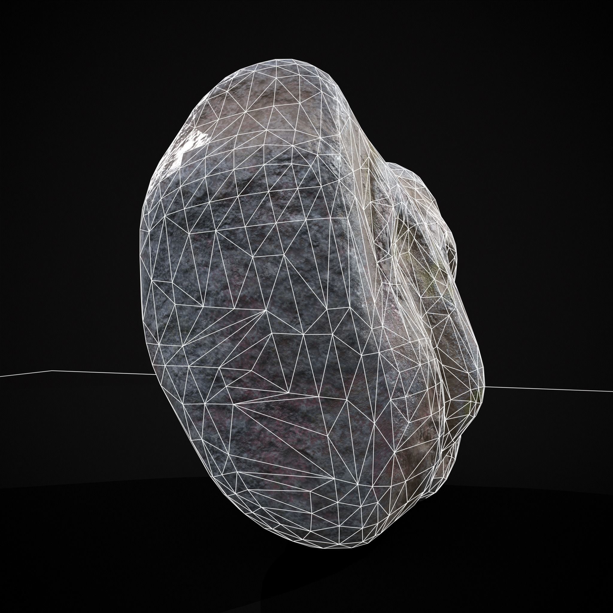 Medieval Animal Sculpture Low-poly 3D model_16