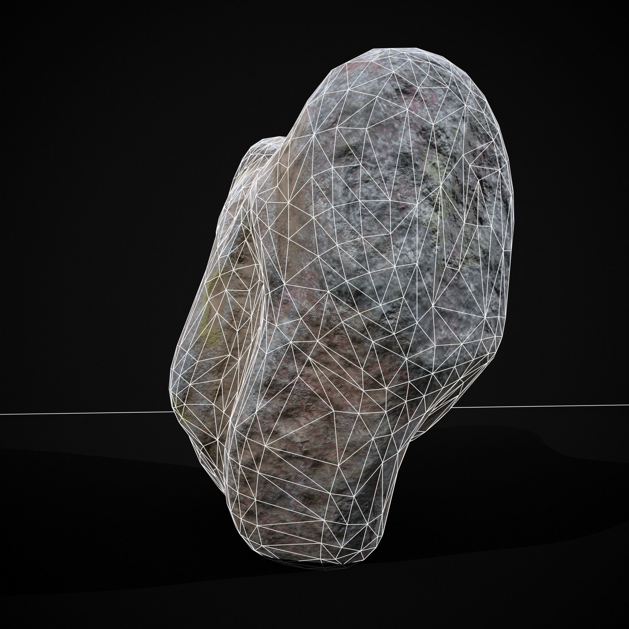 Medieval Animal Sculpture Low-poly 3D model_8