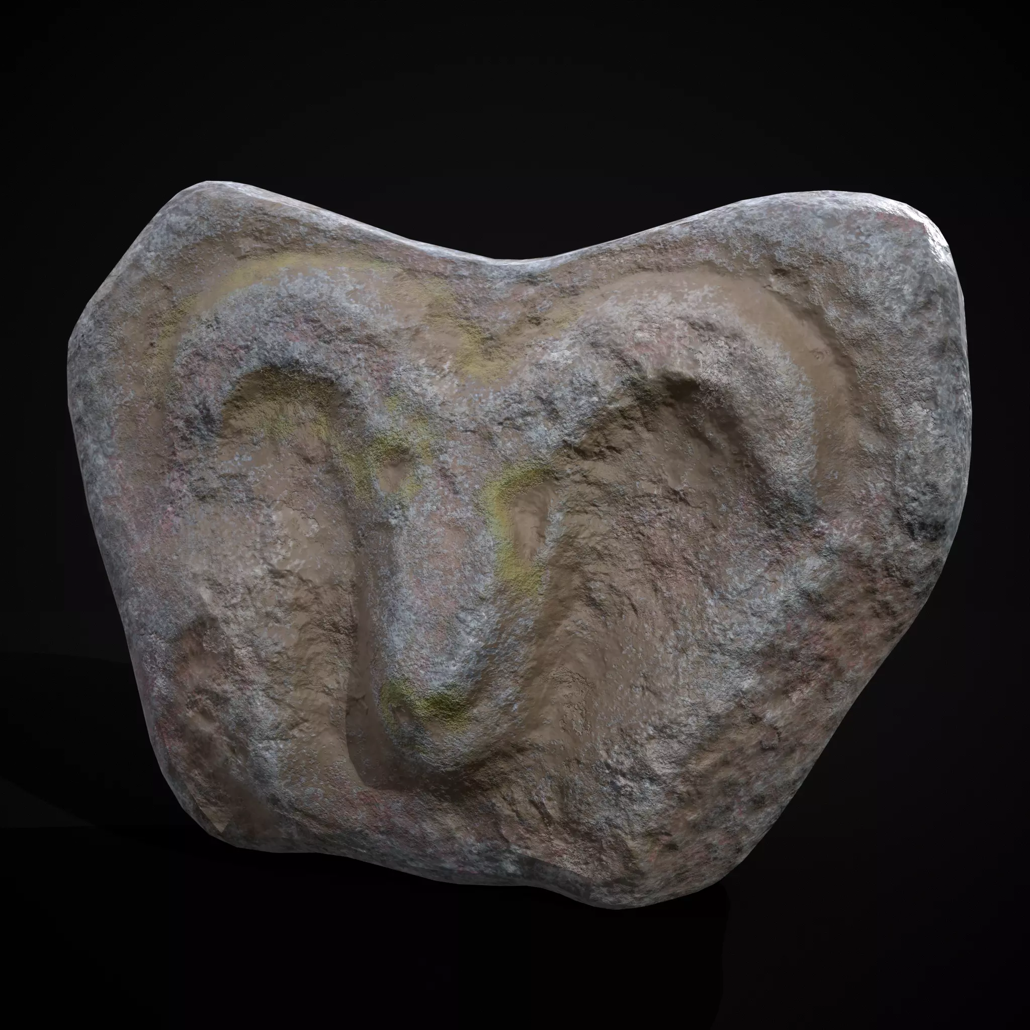 Medieval Animal Sculpture Low-poly 3D model_0