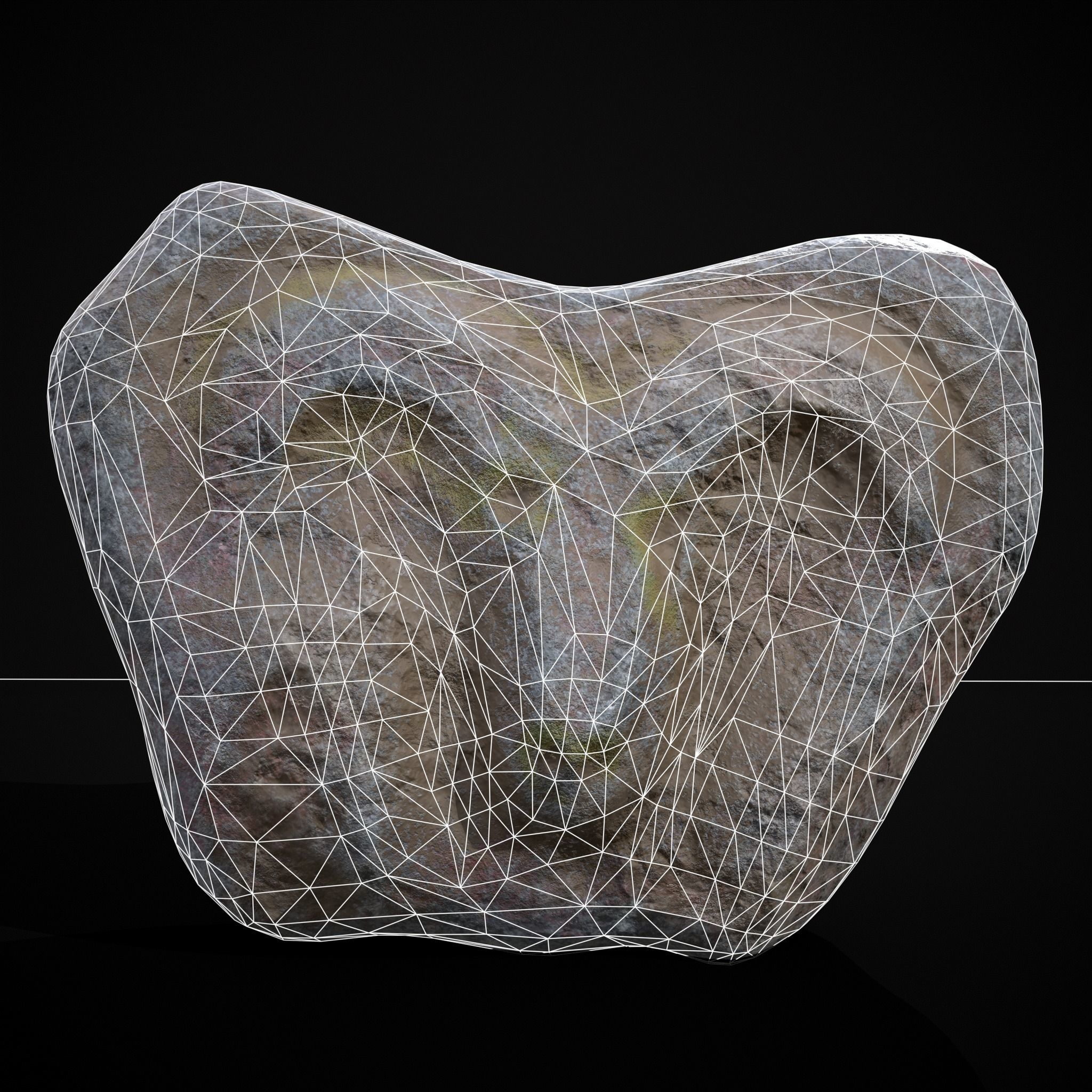 Medieval Animal Sculpture Low-poly 3D model_4