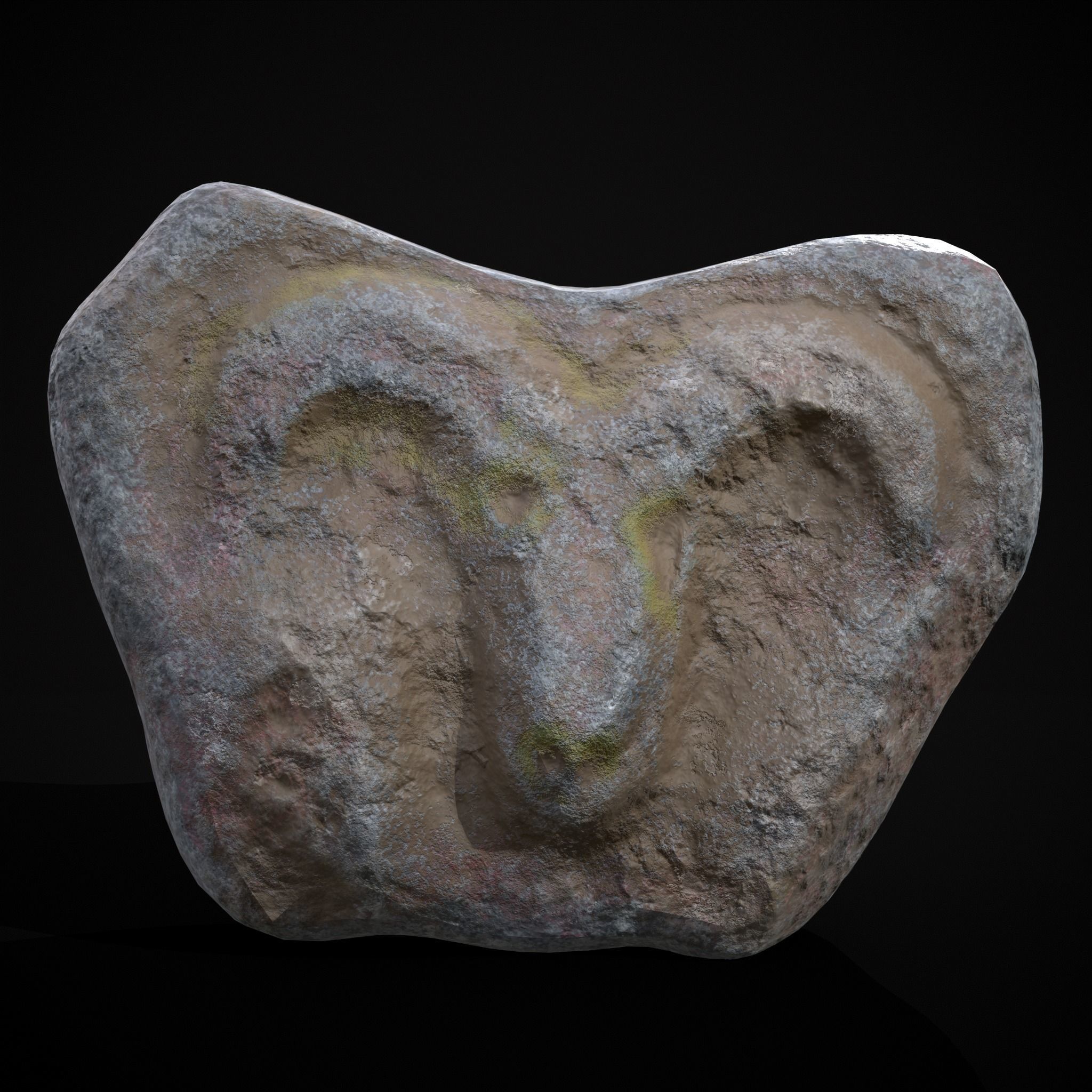 Medieval Animal Sculpture Low-poly 3D model_3