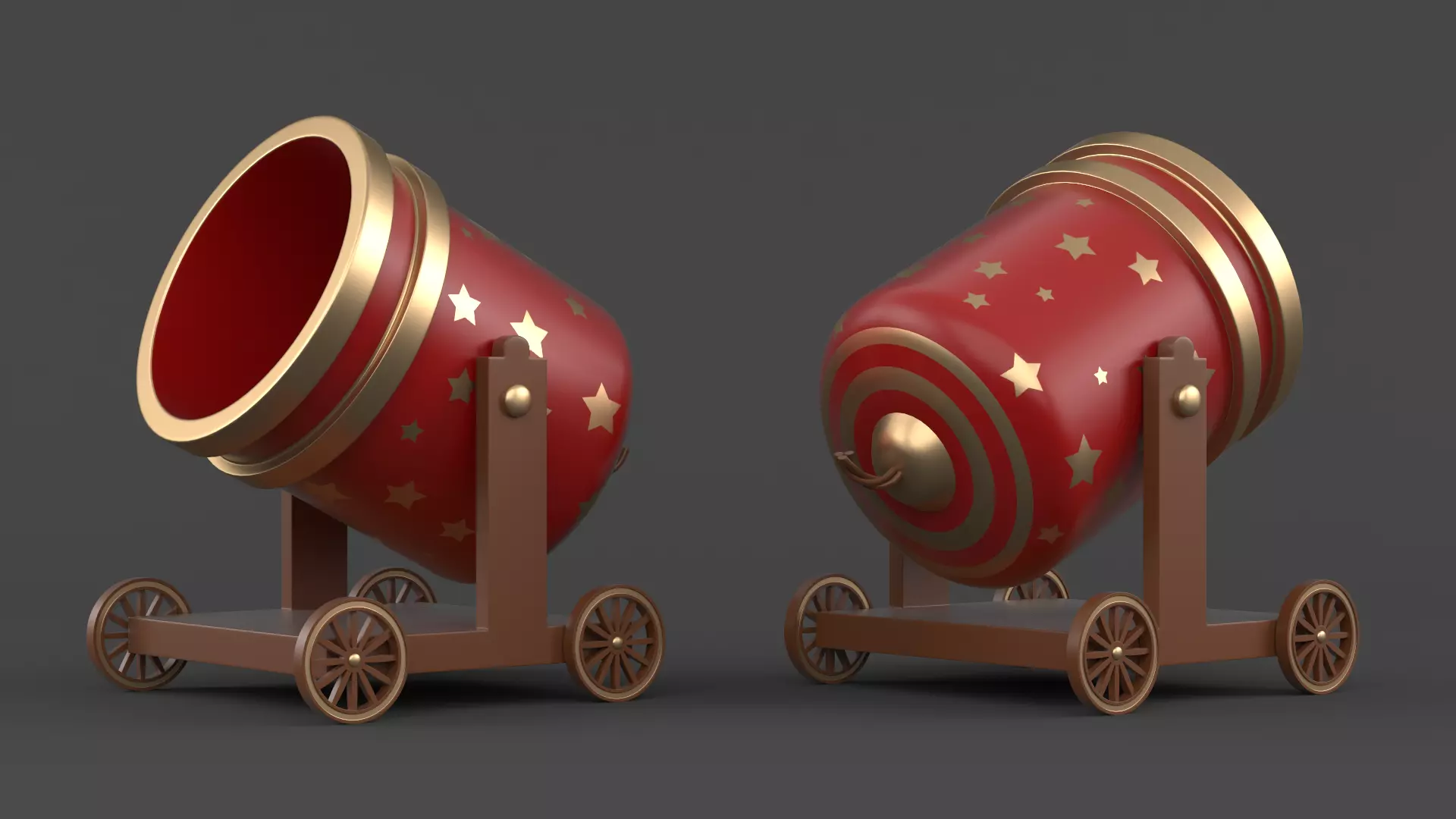 Circus Cannon 3D model_0
