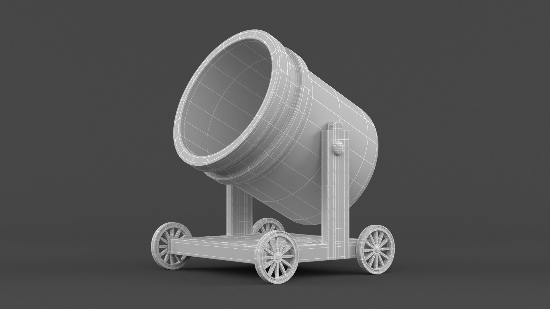 Circus Cannon 3D model_6