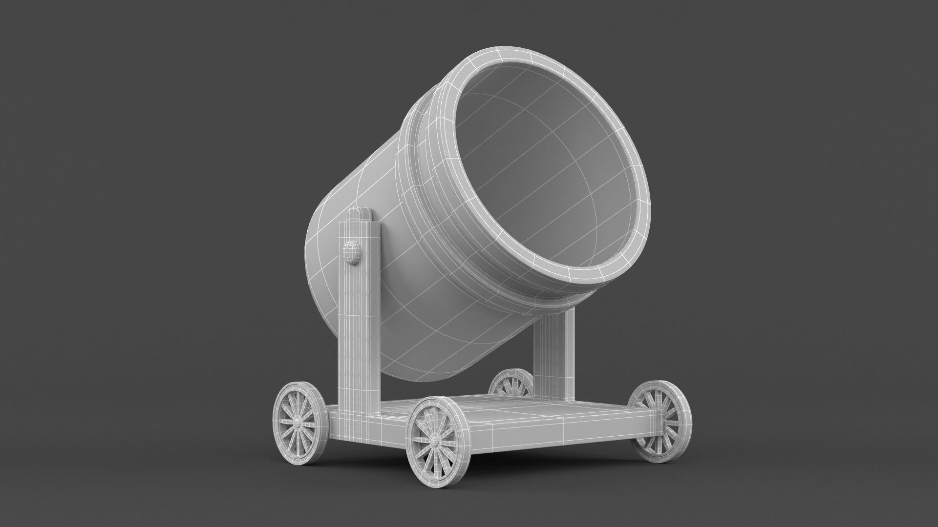 Circus Cannon 3D model_8