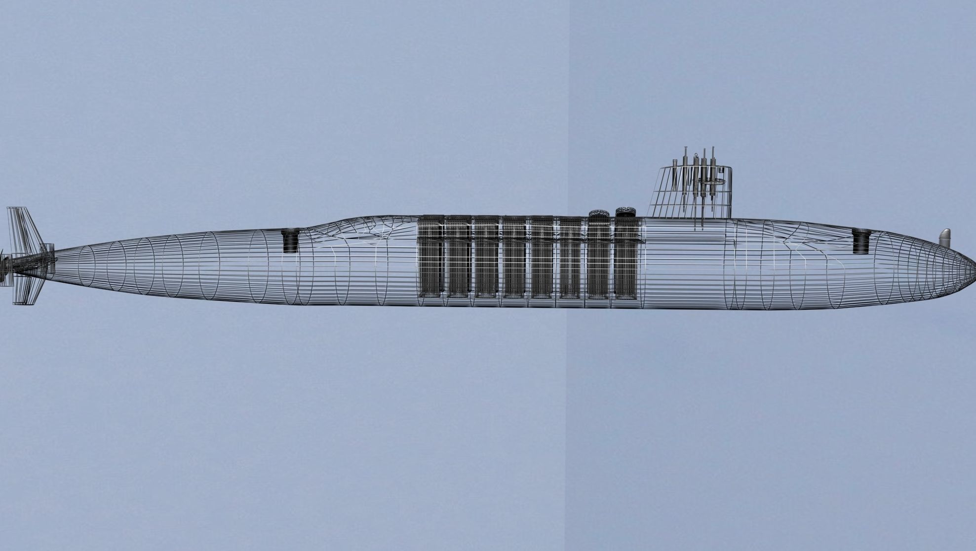 Ben Franklin Class USS Will Rogers SSBN-659 3D model_6
