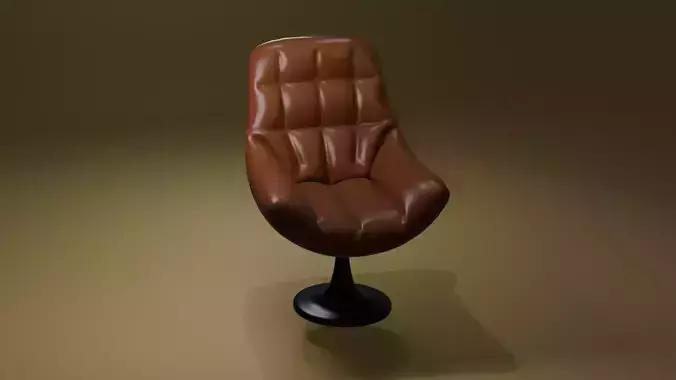 Leather chair 3d model 3D print model