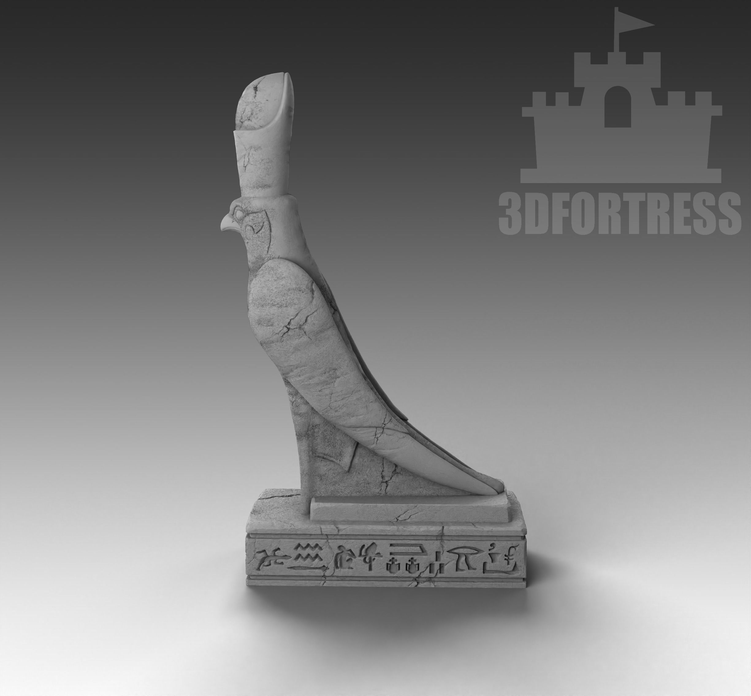 Horus 3D print model_3