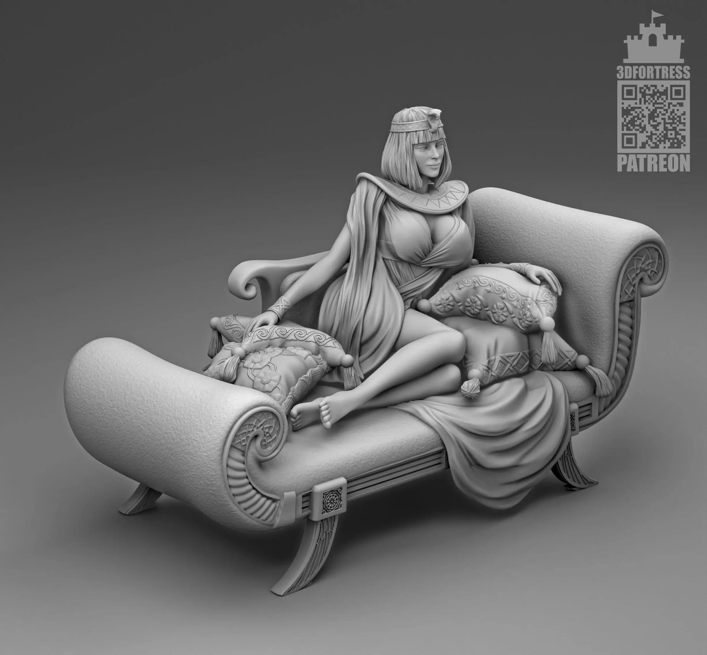 Cleopatra 3D print model_0