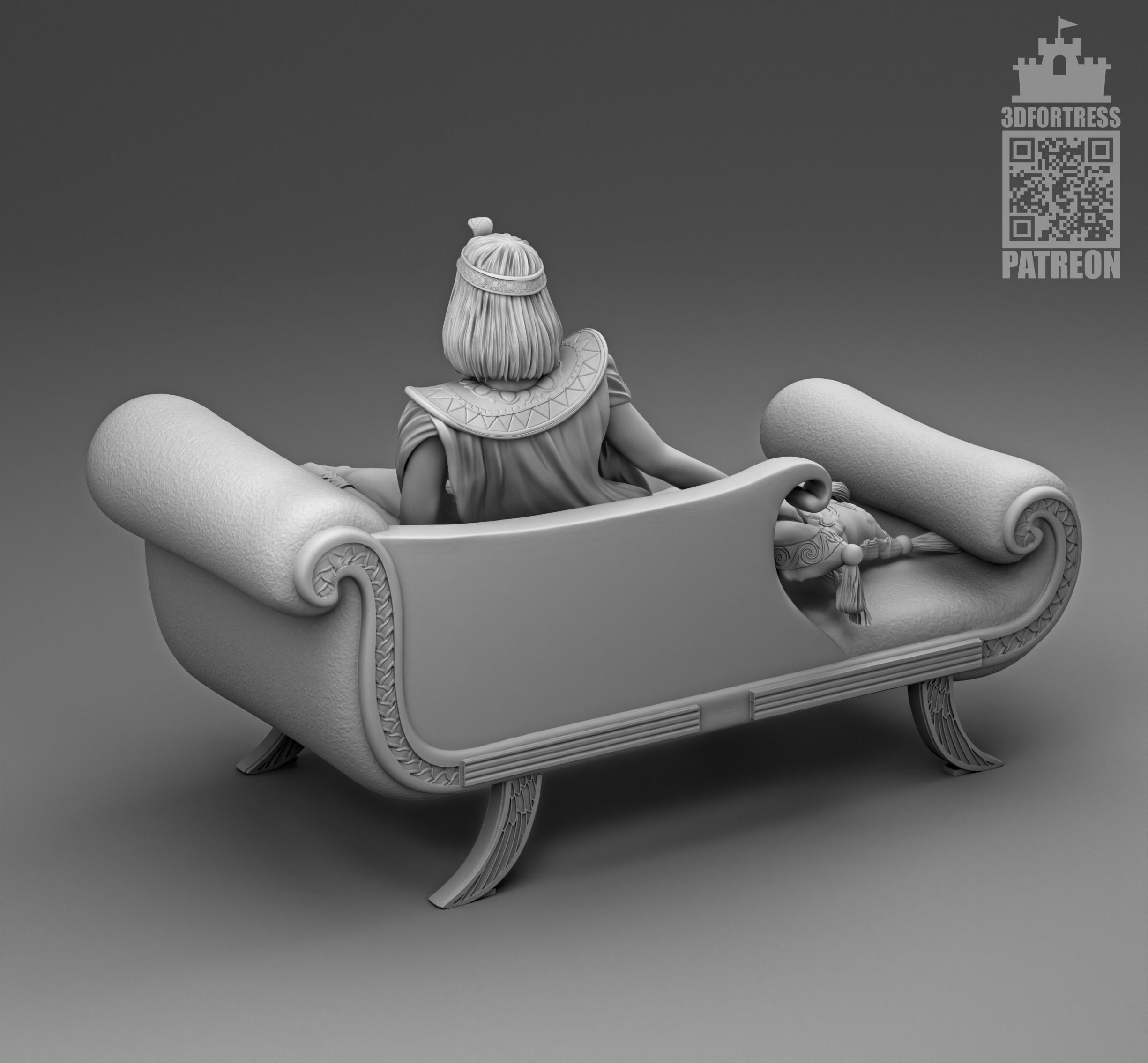 Cleopatra 3D print model_2