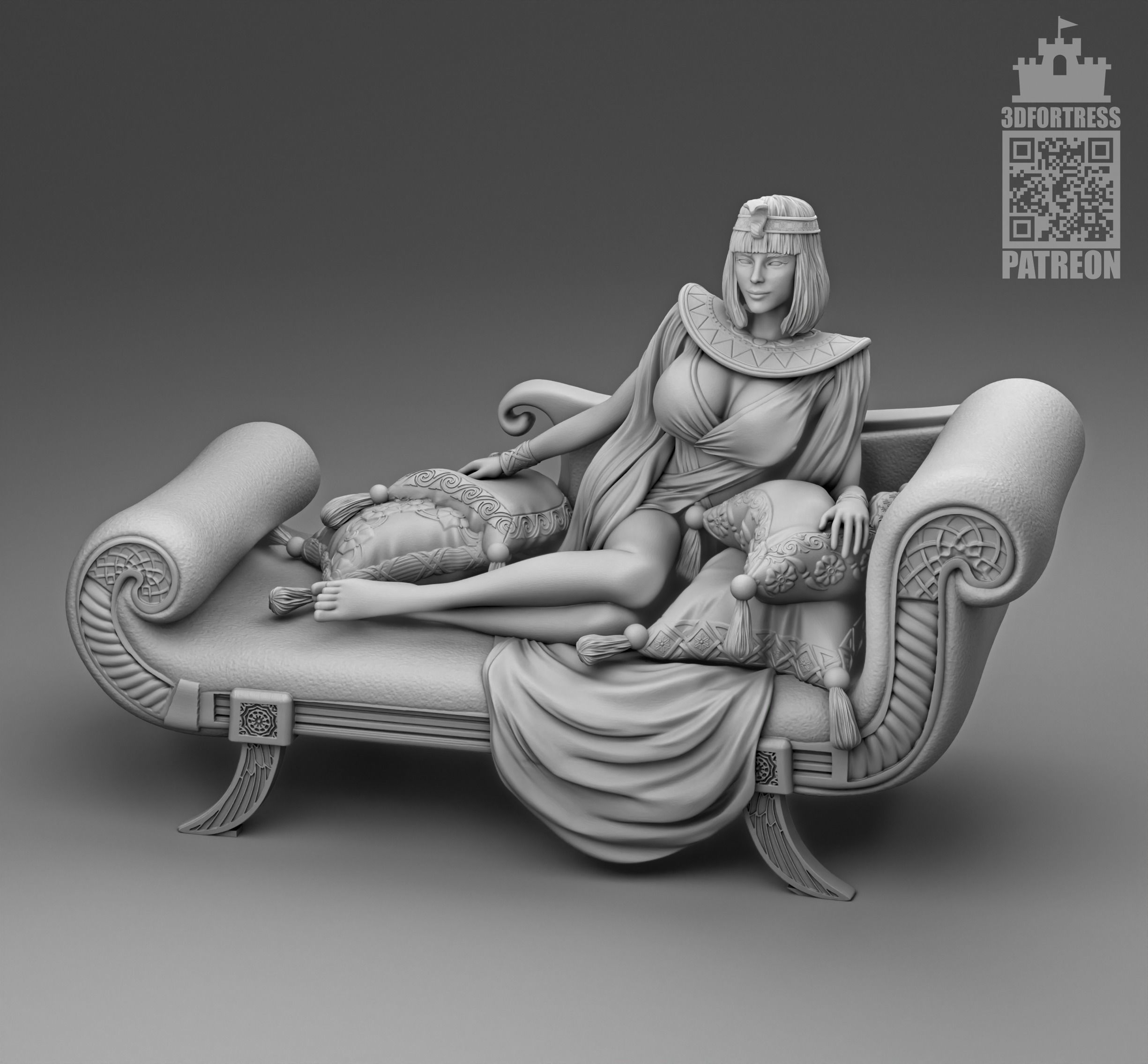 Cleopatra 3D print model_1