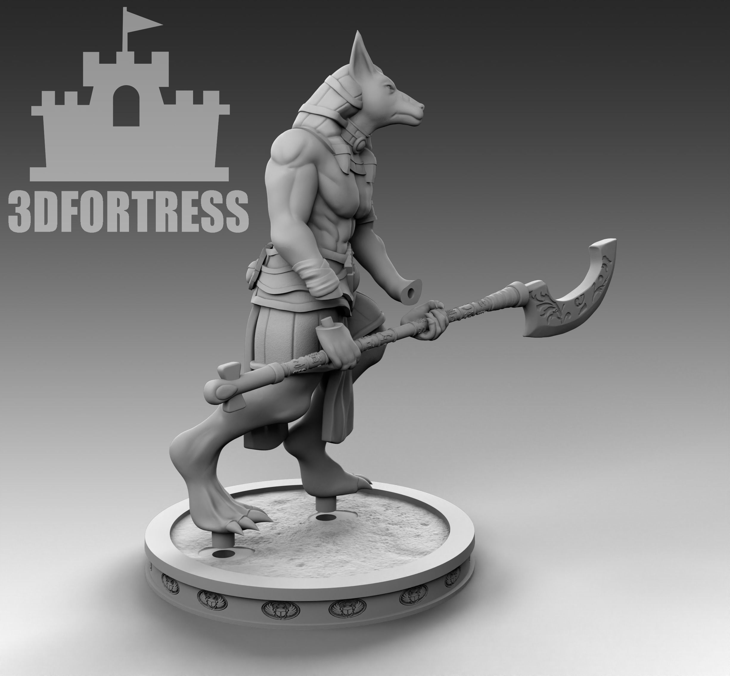 Anubis 3D print model_3