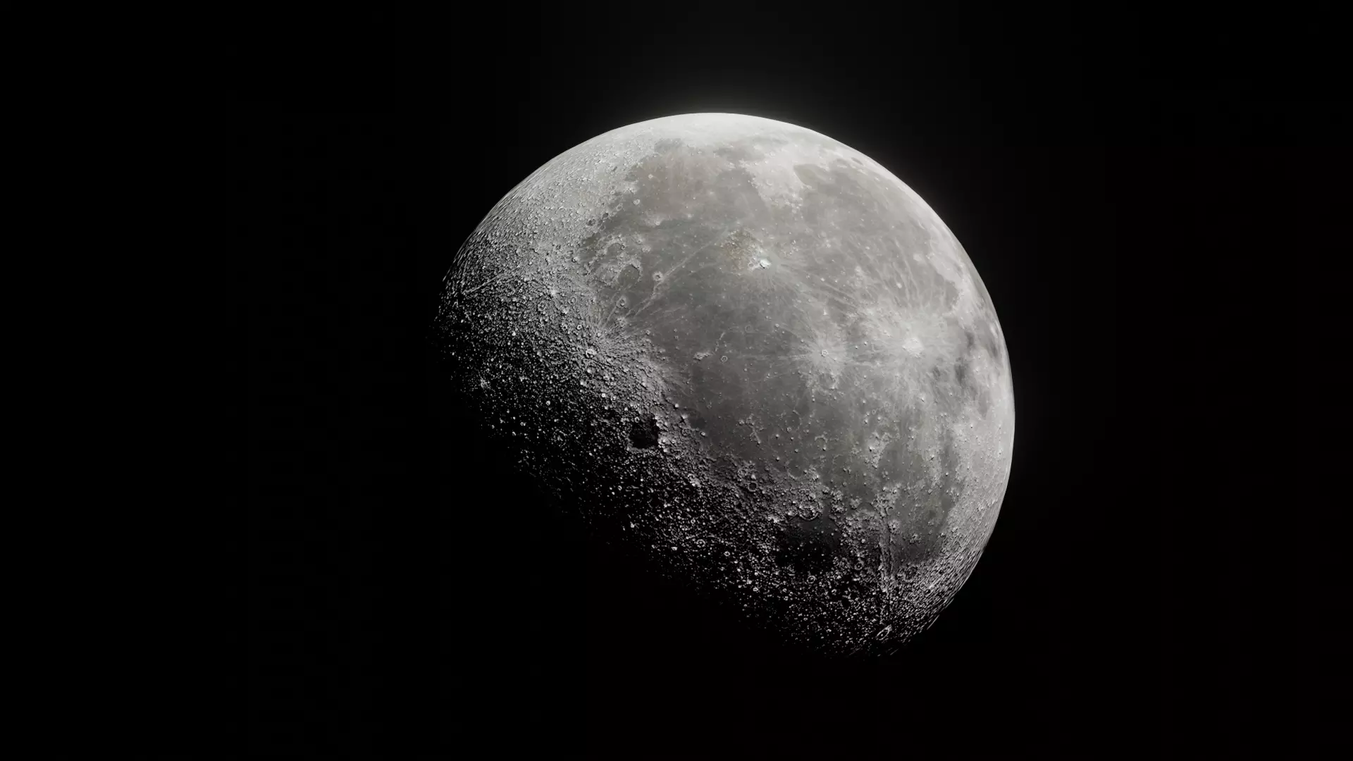 3D Moon Model for 3D Renders Games and Animations Free low-poly 3D model_0