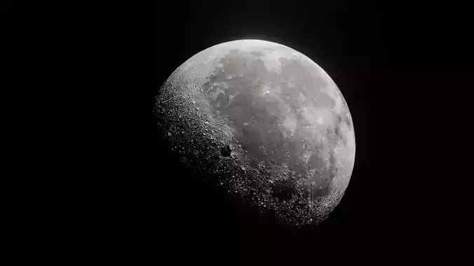 3D Moon Model for 3D Renders Games and Animations