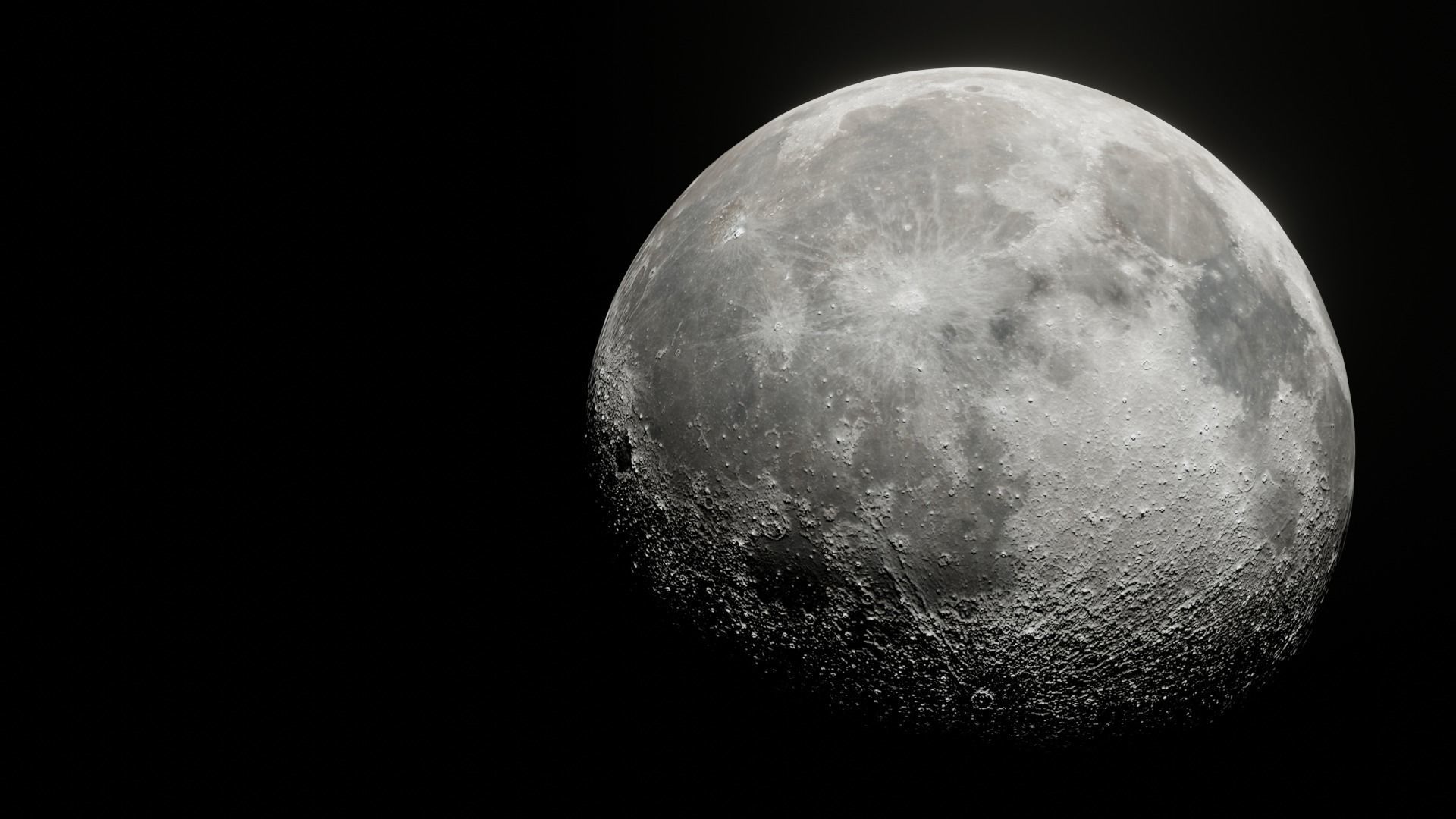 3D Moon Model for 3D Renders Games and Animations Free low-poly 3D model_2