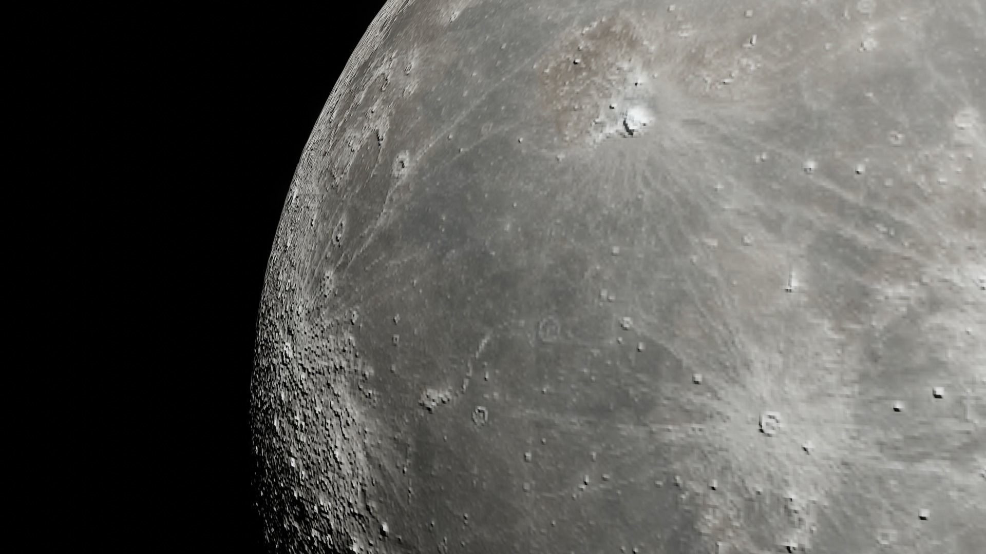 3D Moon Model for 3D Renders Games and Animations Free low-poly 3D model_1