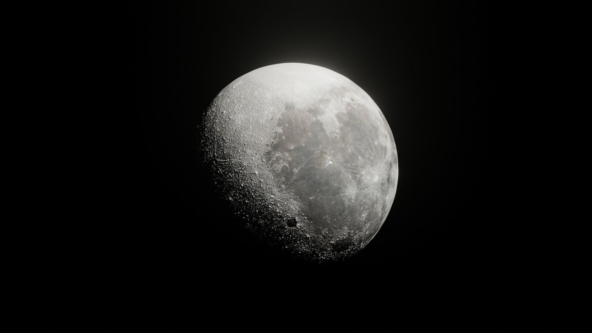 3D Moon Model for 3D Renders Games and Animations Free low-poly 3D model_3