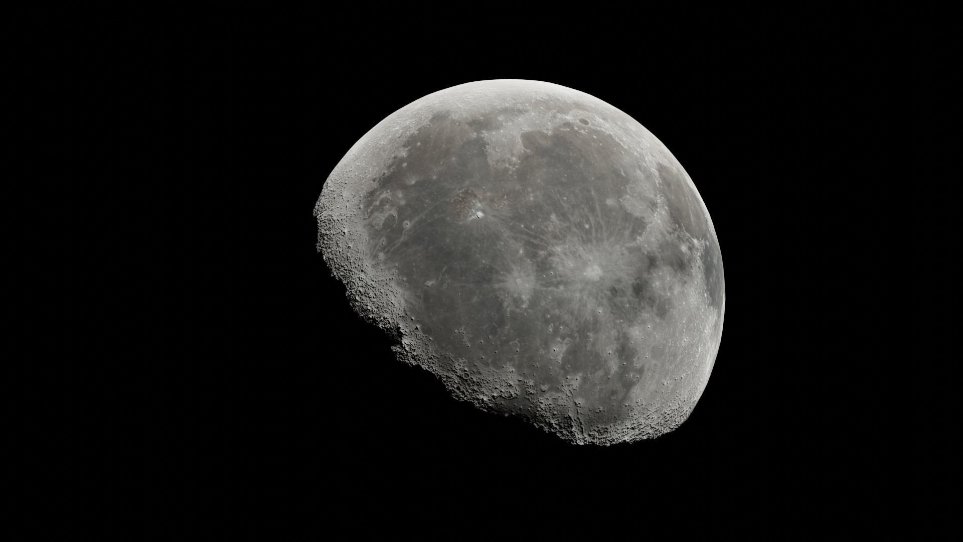 3D Moon Model for 3D Renders Games and Animations Free low-poly 3D model_4