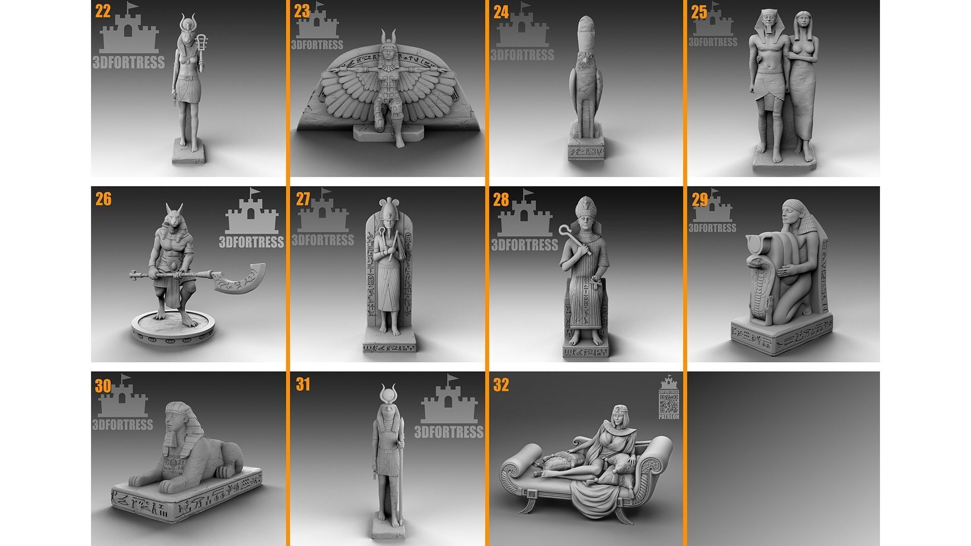 Egyptian architecture 3D Model Collection_3